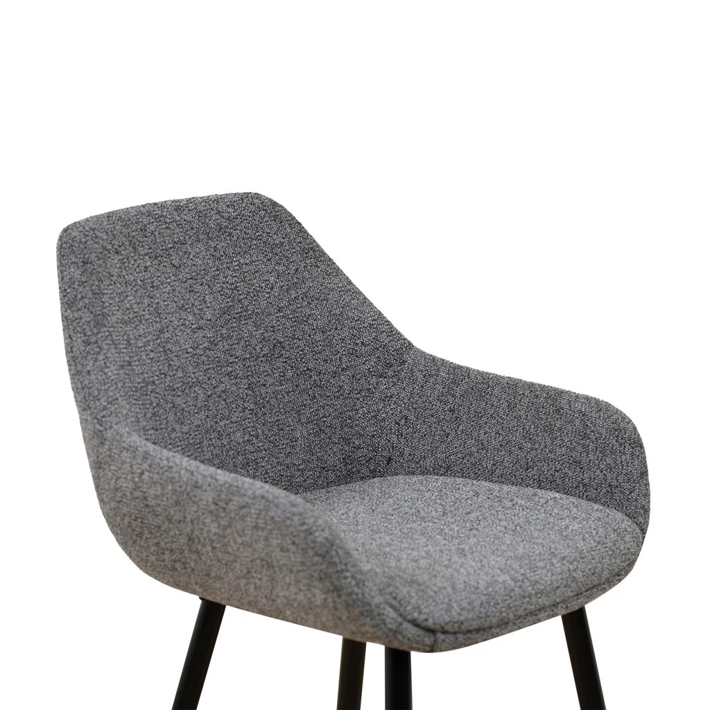 Zoey Fabric Bar Stool - Spec Charcoal