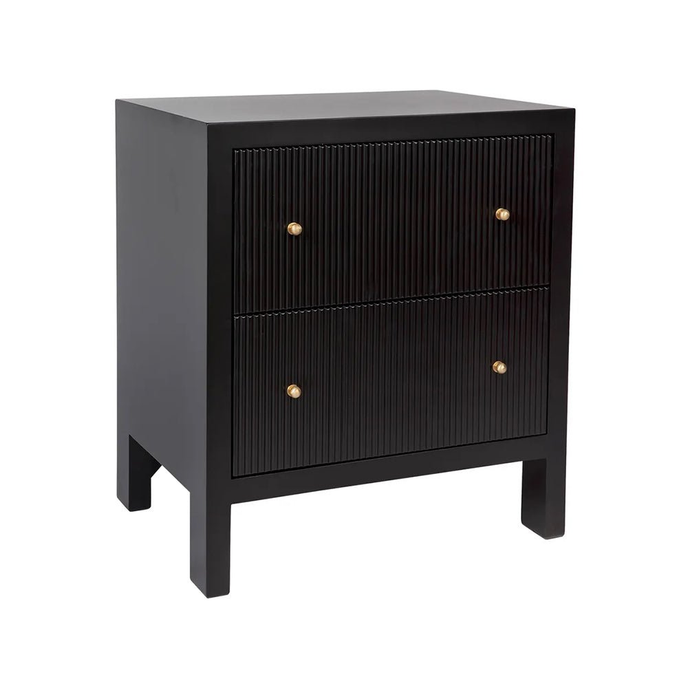 Adele Black Luxury Bedside Table