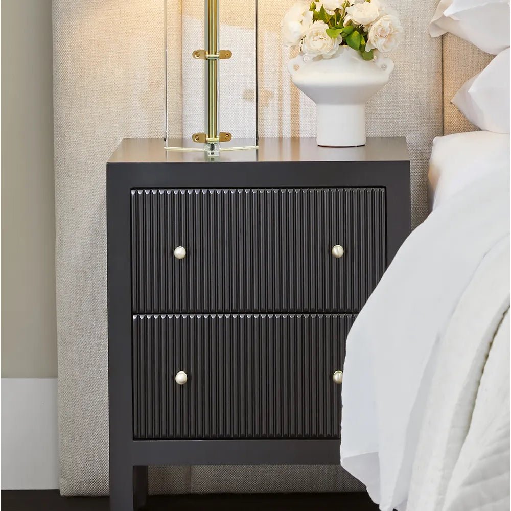 Adele Bedside Table - Small Black