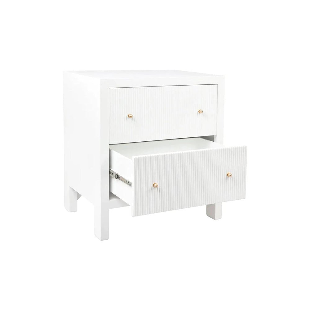 Adele Bedside Table White - Large | Large Bedside Table Australia