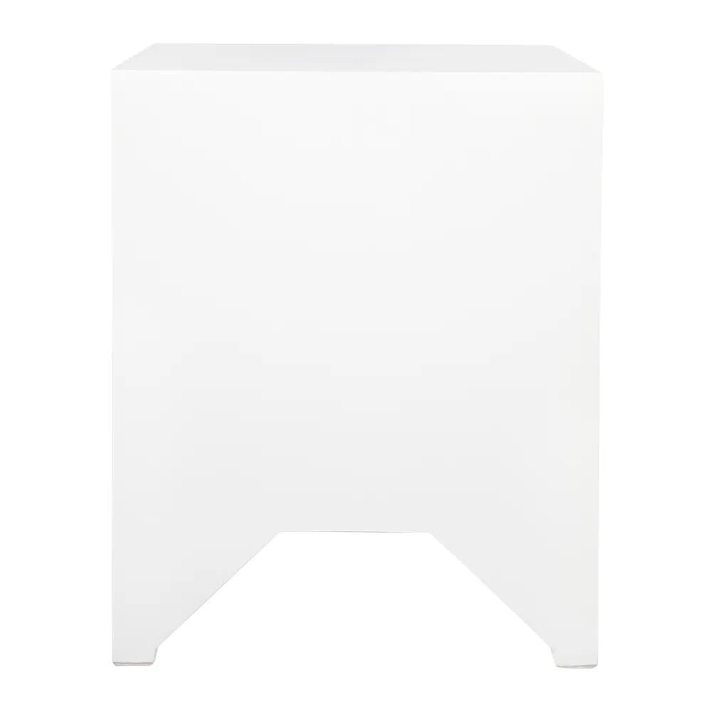 Adele Bedside Table Small White | Attica House