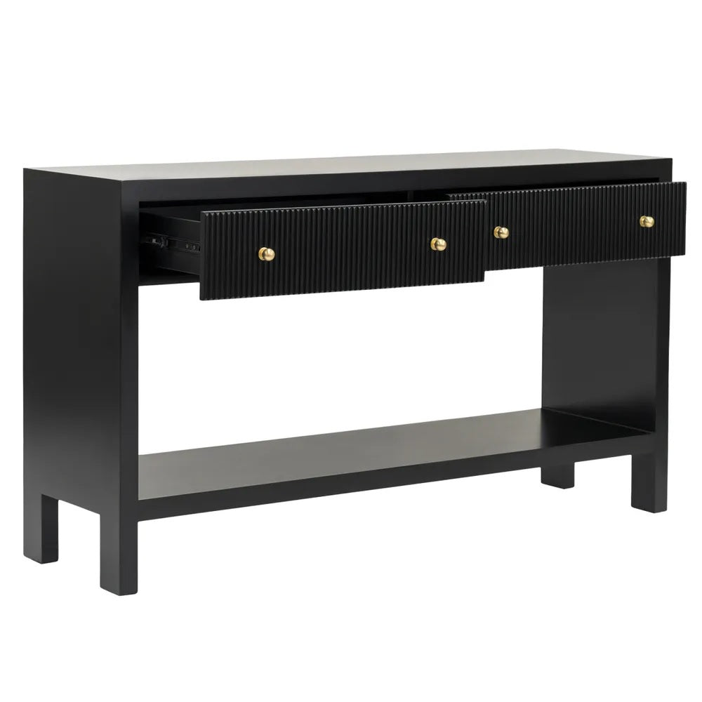 Adele Black Console Table