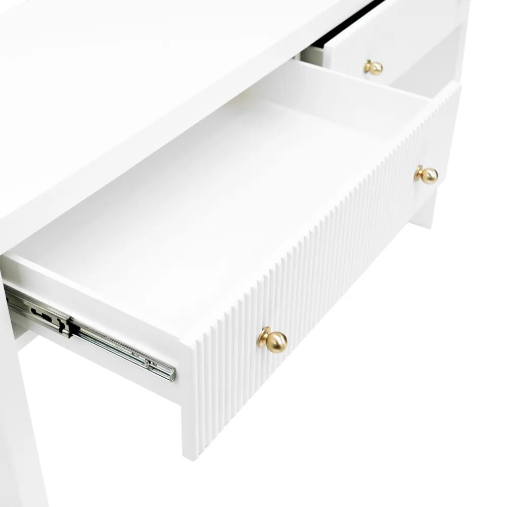 Adele White Console Table | Modern Furniture