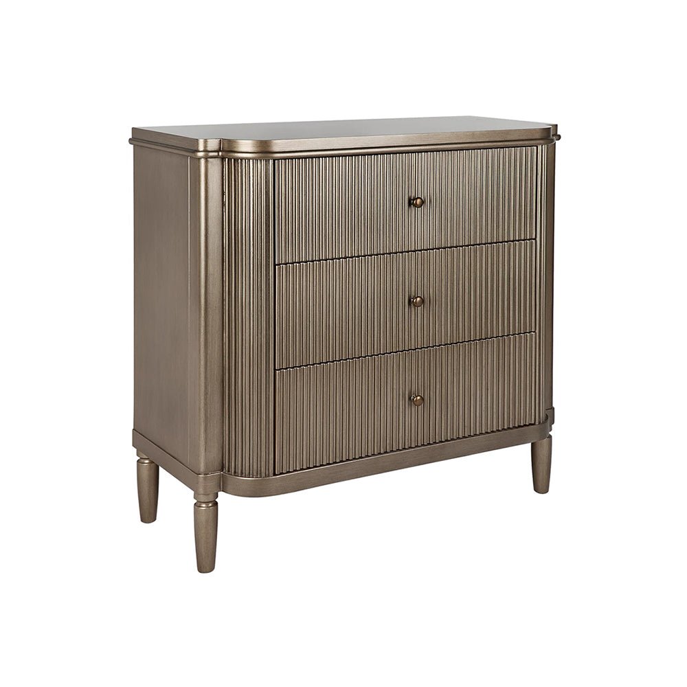 Allegra Gold Chest of Drawers | Art Deco Furniture