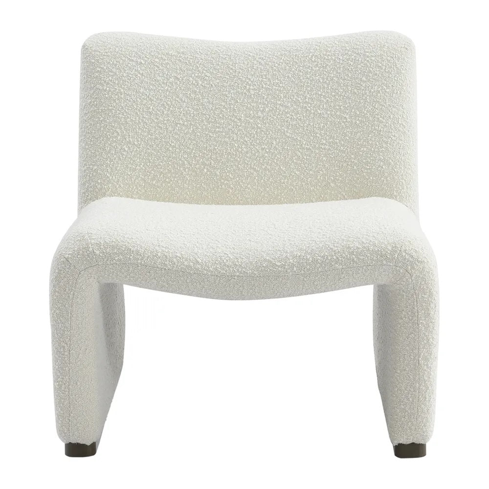 Bristol White Boucle Occasional Chair