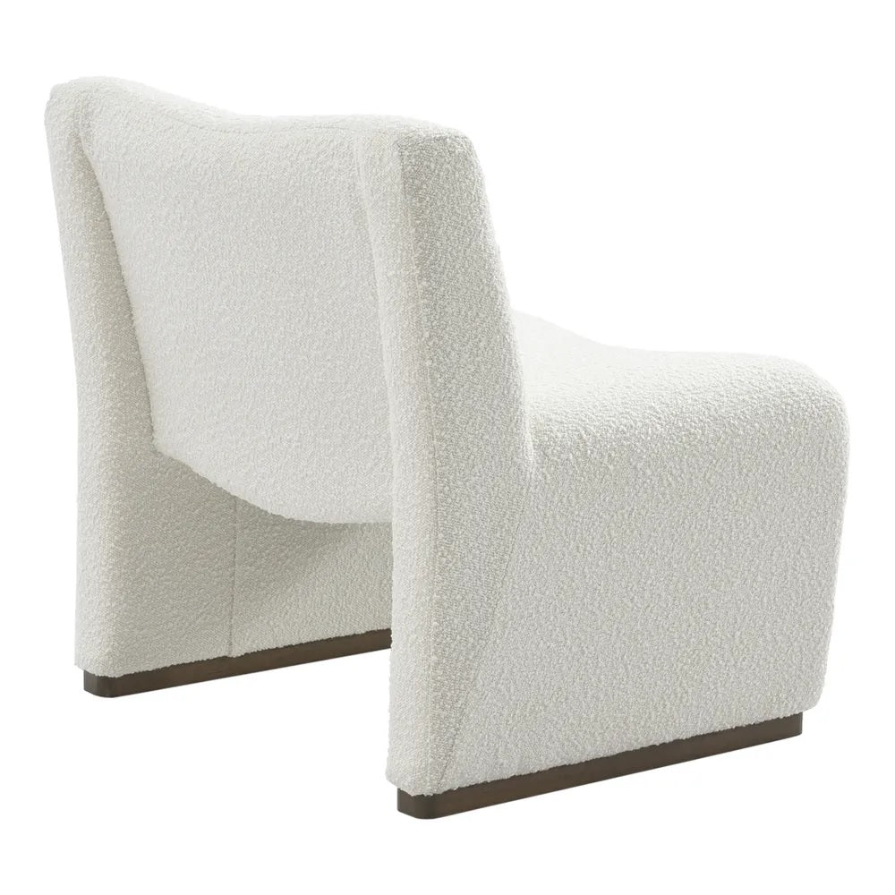 Bristol White Boucle Occasional Chair