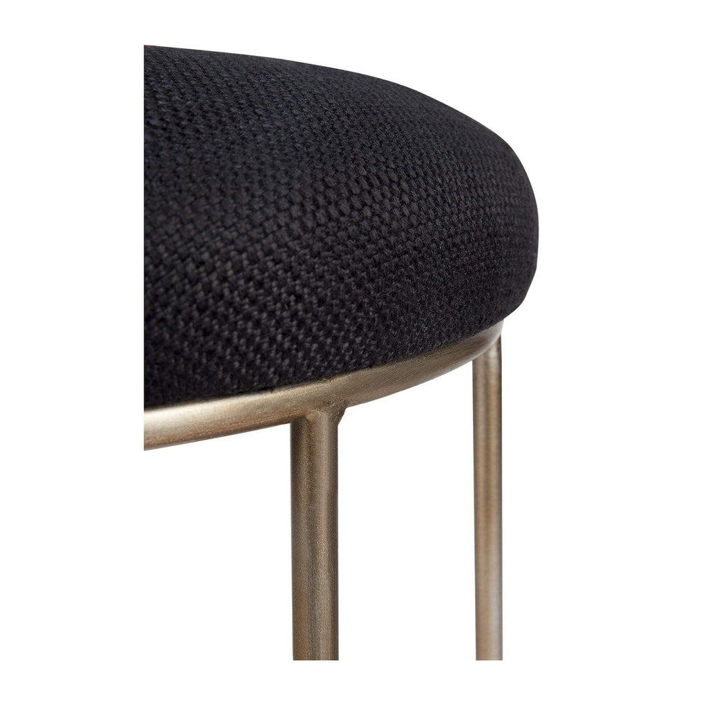 Avalon Kitchen Stool - Black & Gold | Art Deco Furniture