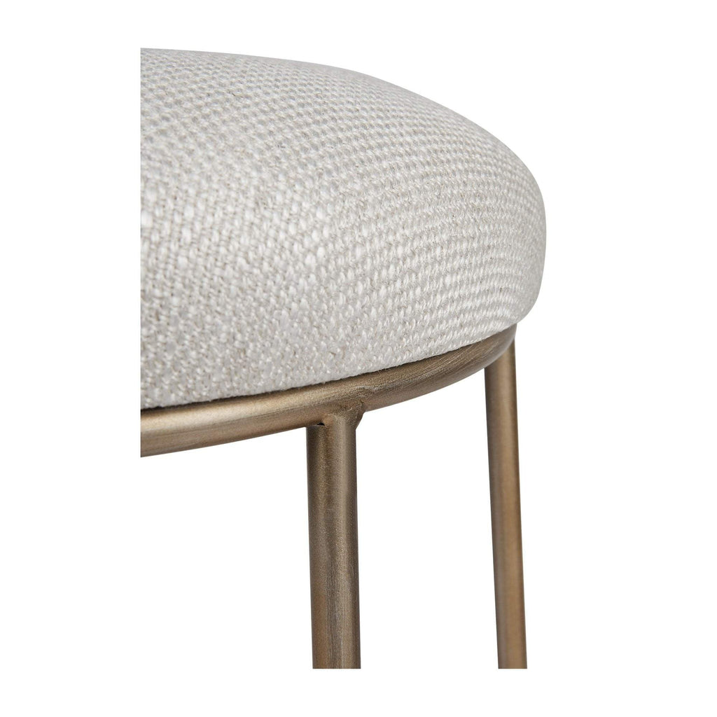 Avalon Kitchen Stool - Natural & Gold