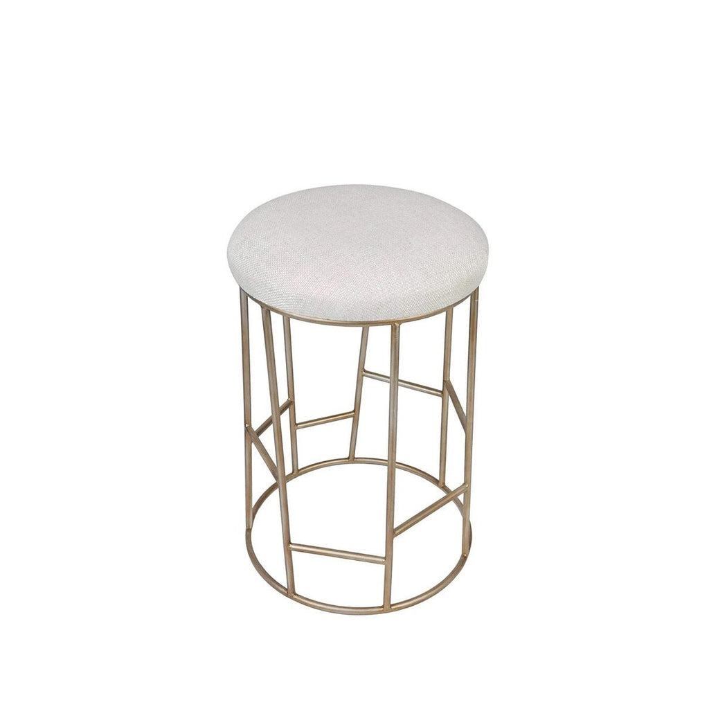 Avalon Kitchen Stool - Natural & Gold