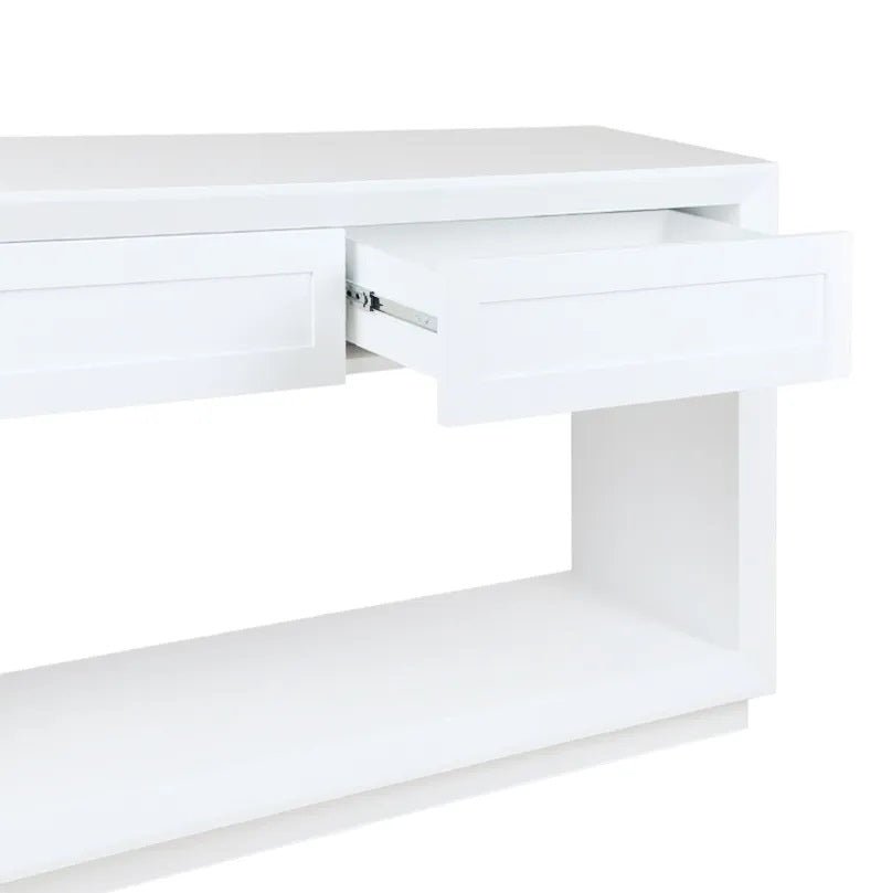 Bayview Oak Console Table - White