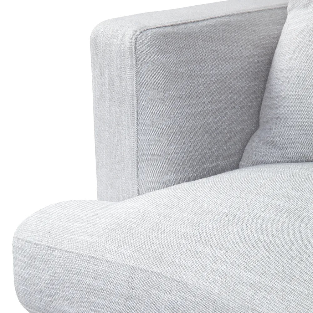 Birkshire 3 Seater Slip Cover Sofa - Grey Linen