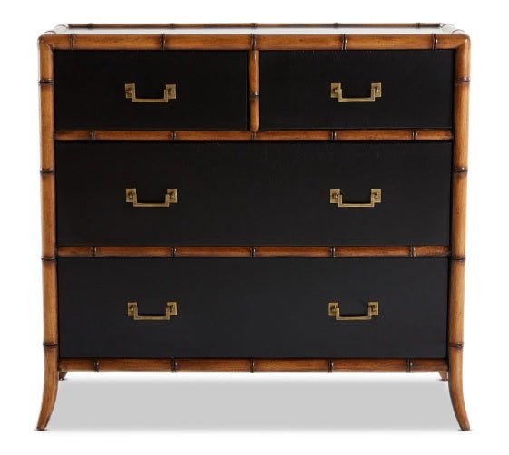 Bordeaux 4 Drawer Tallboy - Black