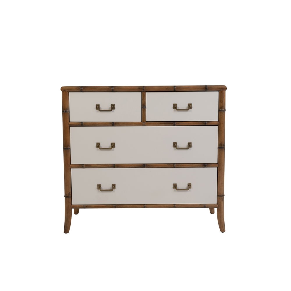 Bordeaux 4 Drawer Tallboy - Ivory