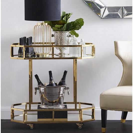 Bellport Gold Drinks Trolley | Gold Drinks Trolley