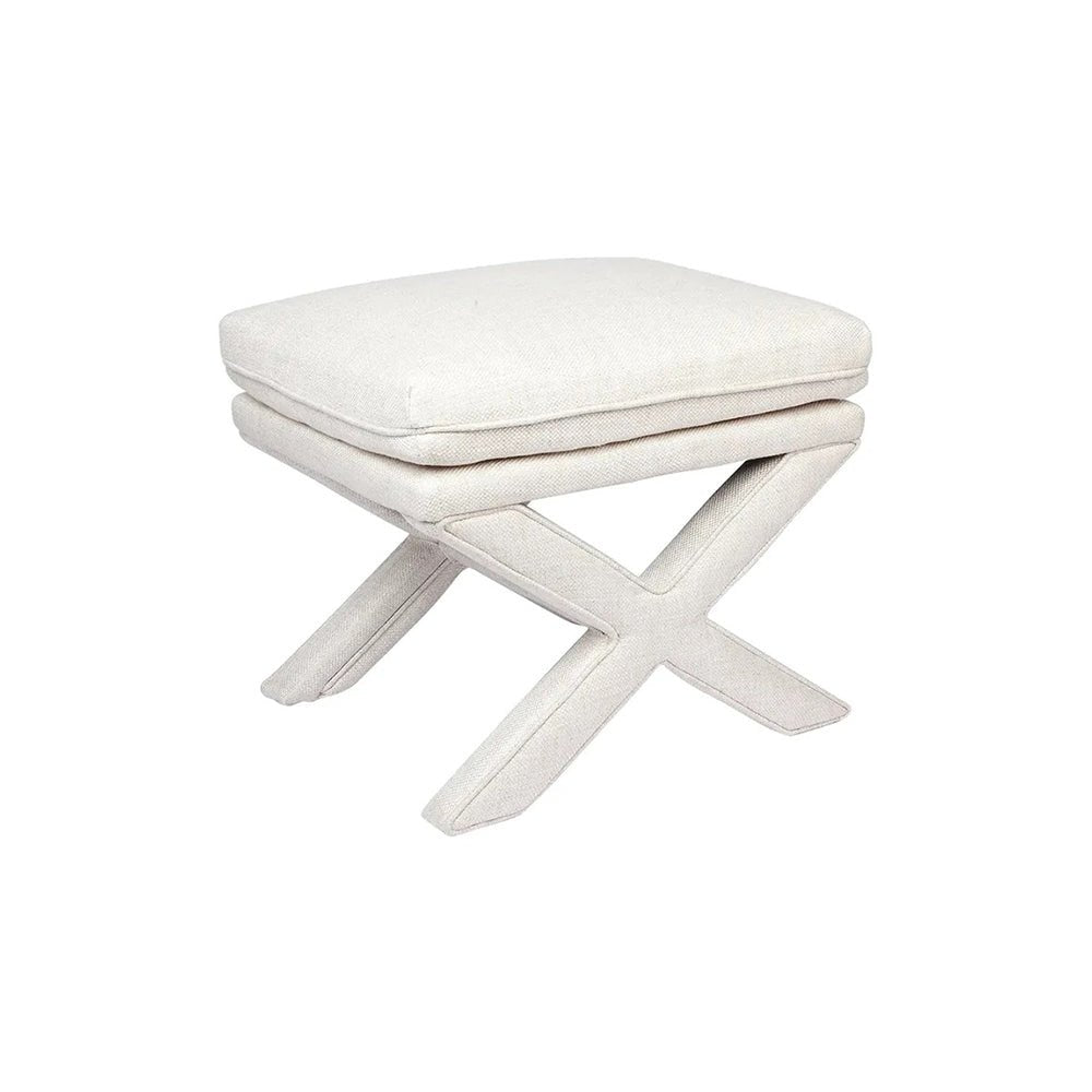 Candace Dressing Table Stool - Natural Linen