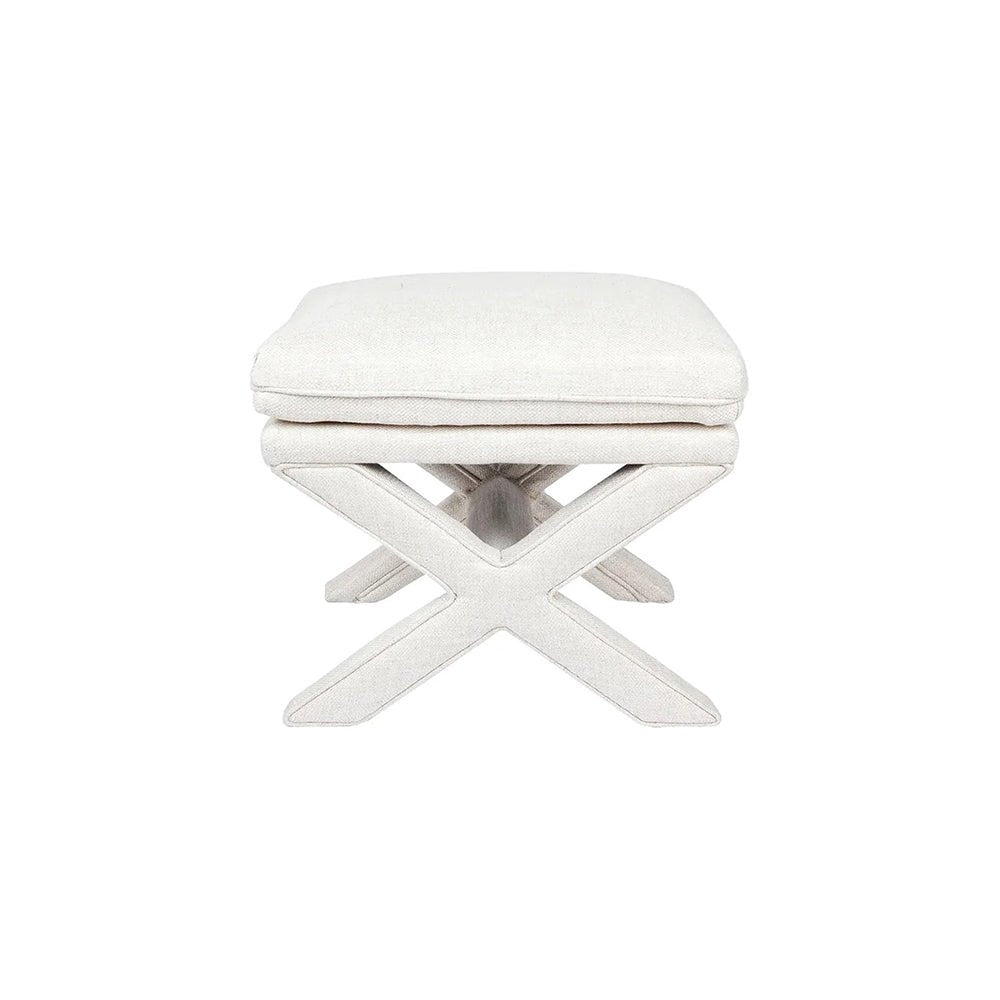 Candace Dressing Table Stool - Natural Linen