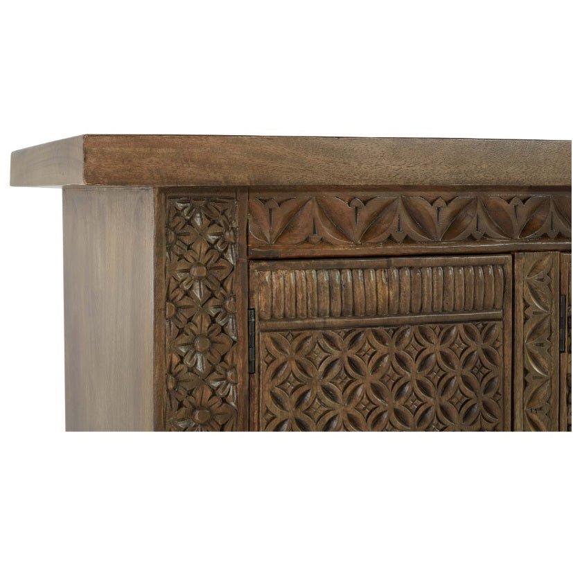 Cannes Hand Carved Buffet - Walnut Grey