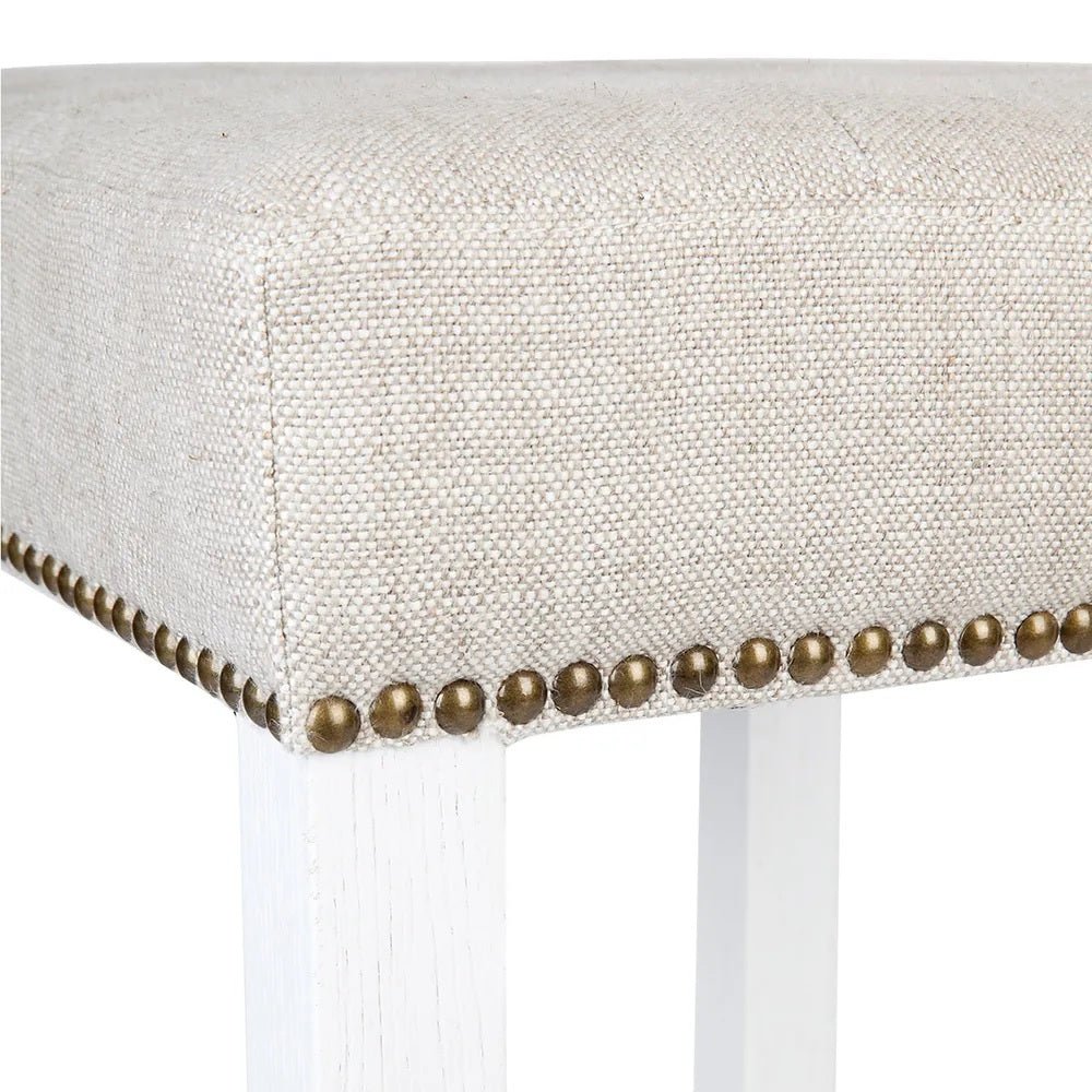 Canyon Hamptons Kitchen Stool - White Frame