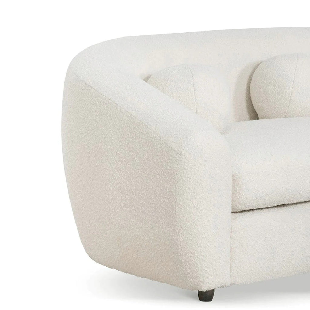 Chelsea 3 Seater Sofa - Ivory White Boucle