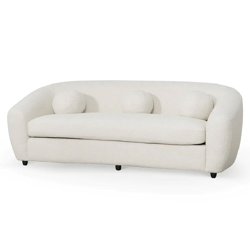 Chelsea 3 Seater Sofa - Ivory White Boucle