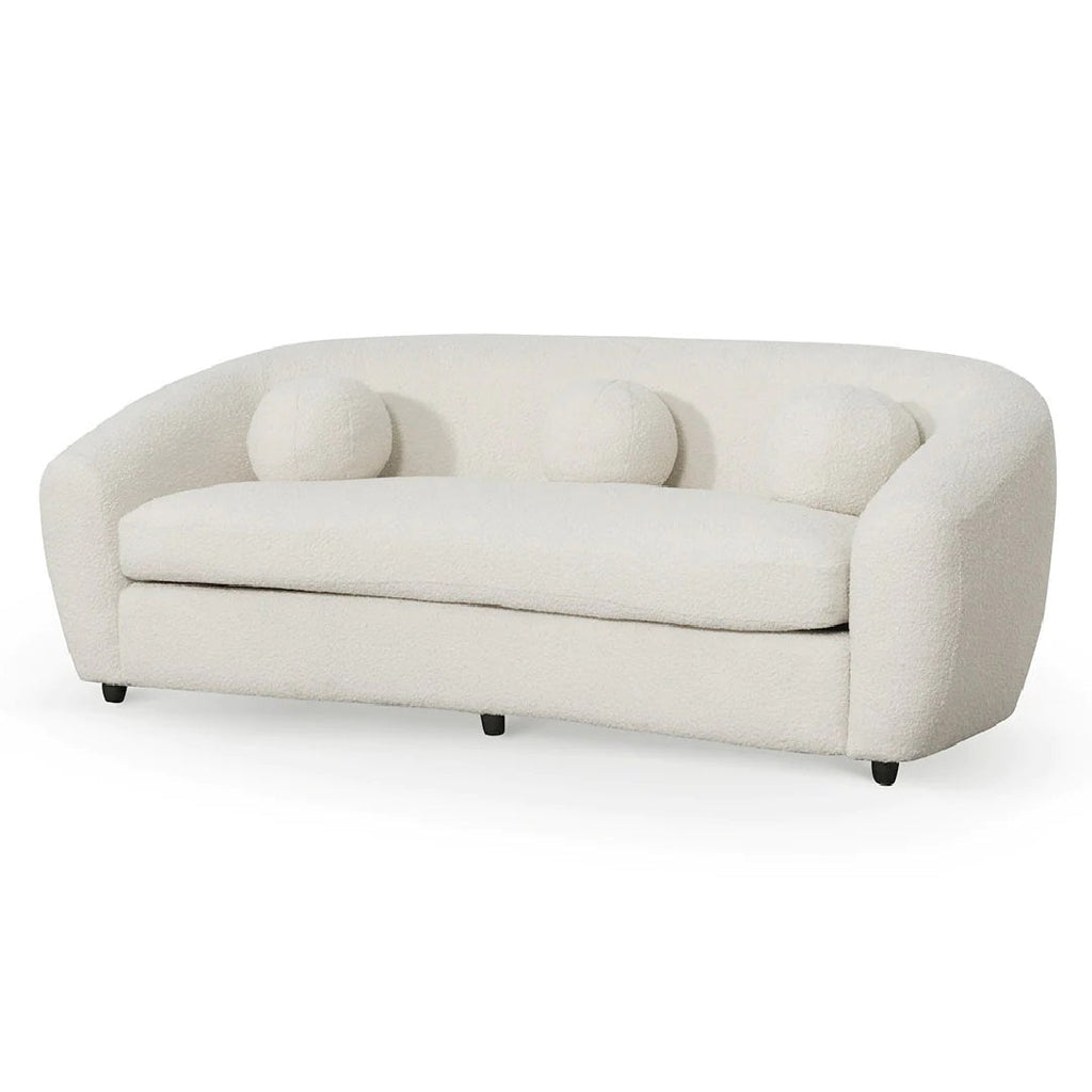 Chelsea 3 Seater Sofa - Ivory White Boucle