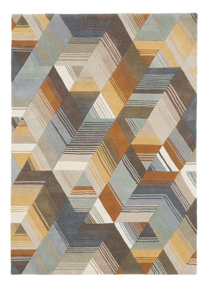 Harlequin Ochre Multicoloured Rug