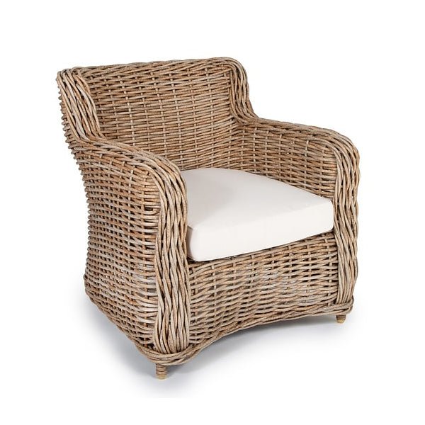 Harrison Outdoor Rattan Lounge Chair - Natural