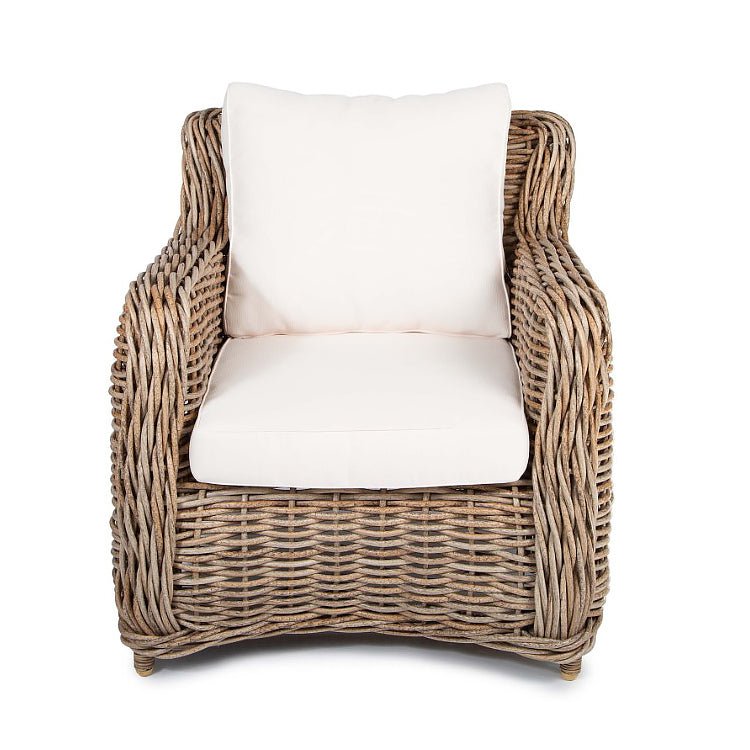 Harrison Outdoor Rattan Lounge Chair - Natural