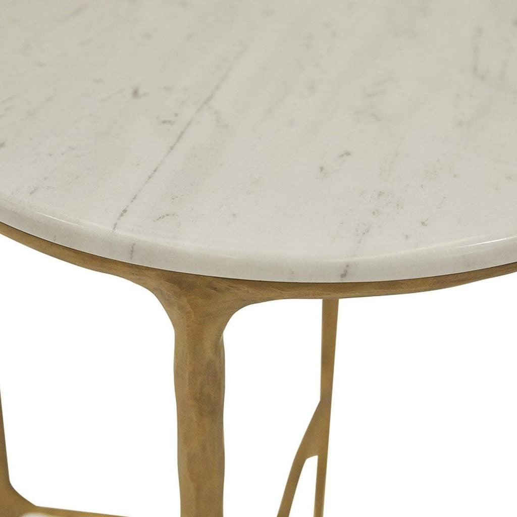 Heston Marble Side Table Gold