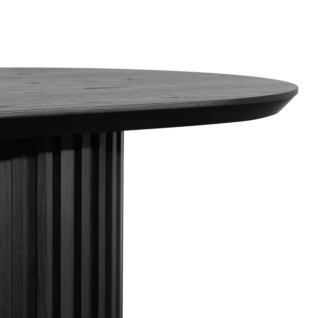 Hunter Black Oval Dining Table - 2.8m