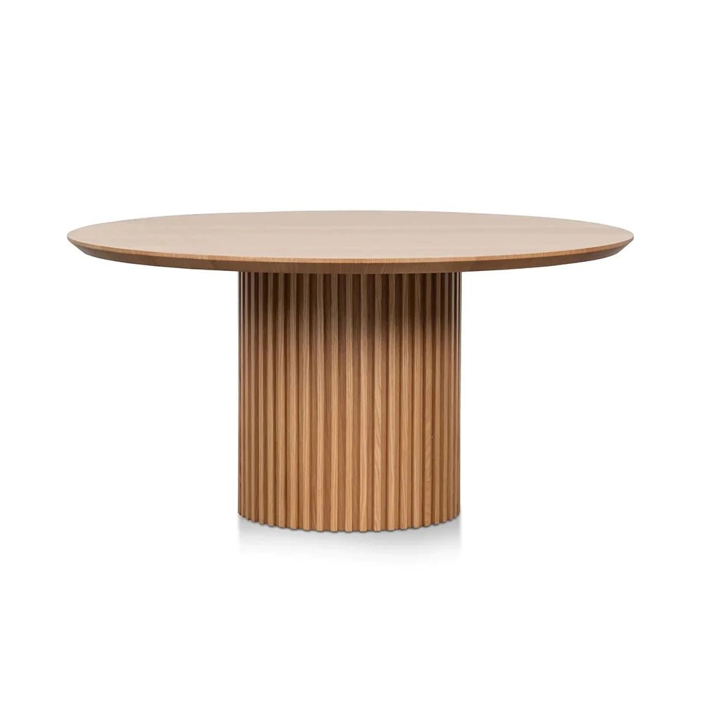 Hunter Designer Round Dining Table 1.5m - Natural