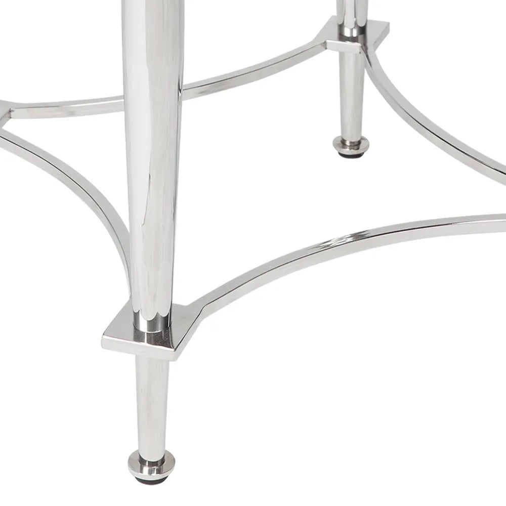 Jak art deco side table - nickel