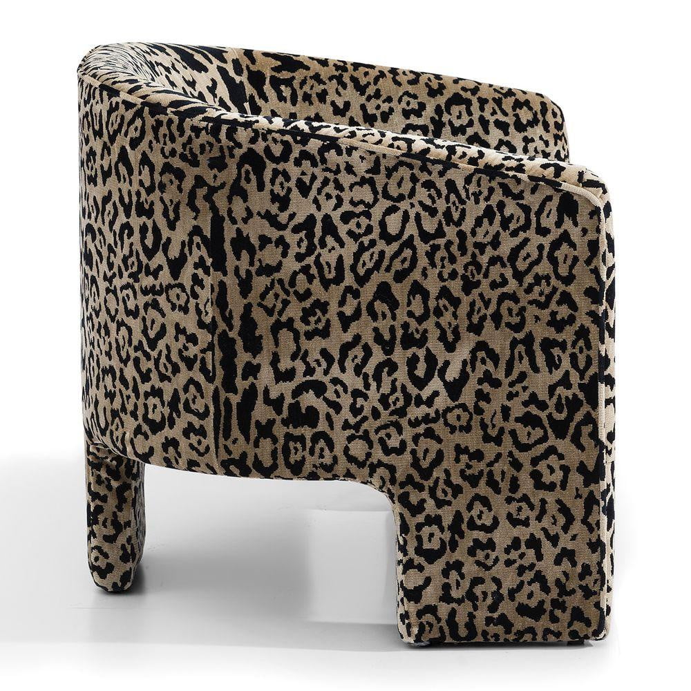 Koko Accent Chair - Leopard Chenille