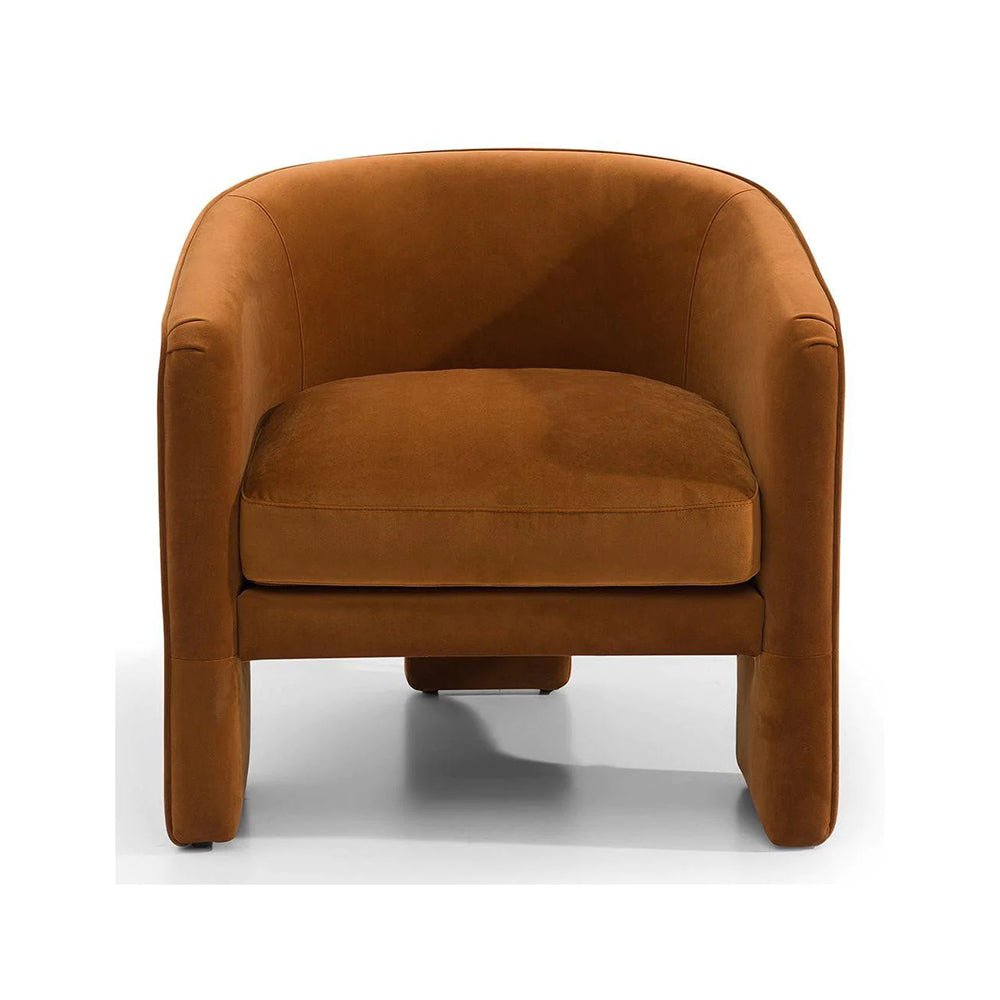 Koko Velvet Armchair - Caramel 