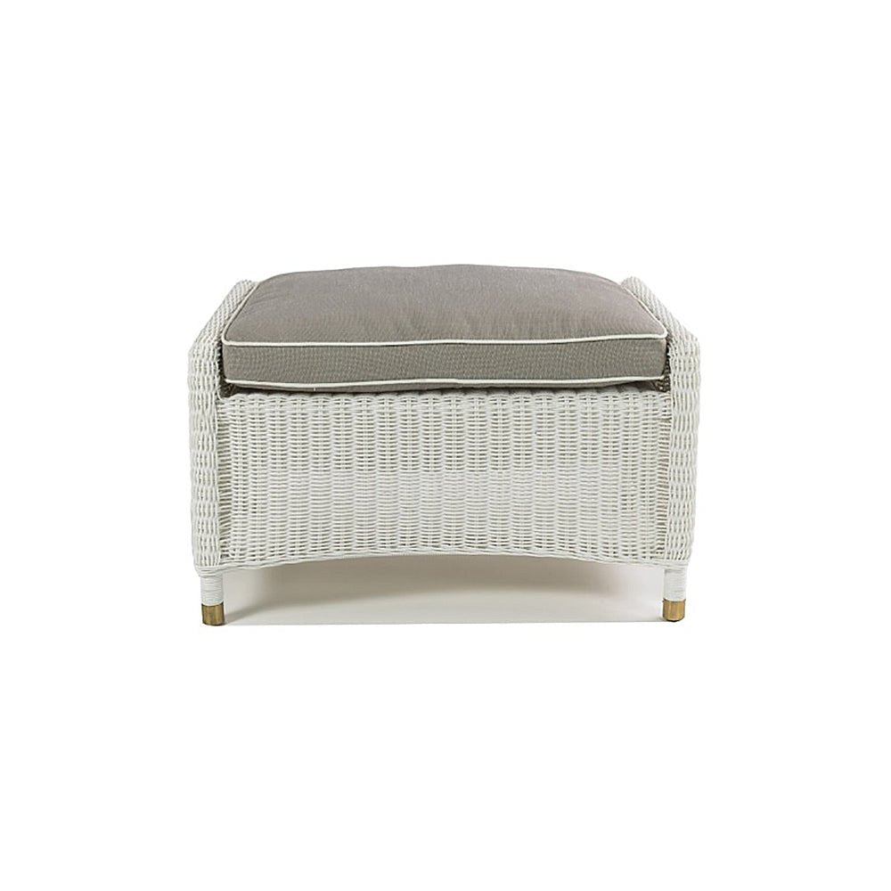 Marina Outdoor Foot Stool - White