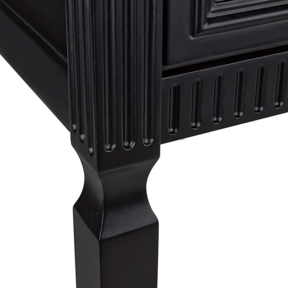 Miami Large Desk Black |Large Black Wooden Desk