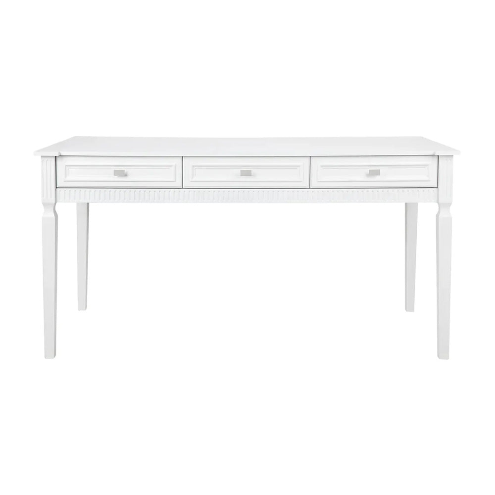 Miami Large Desk White |Hamptons Style Desk