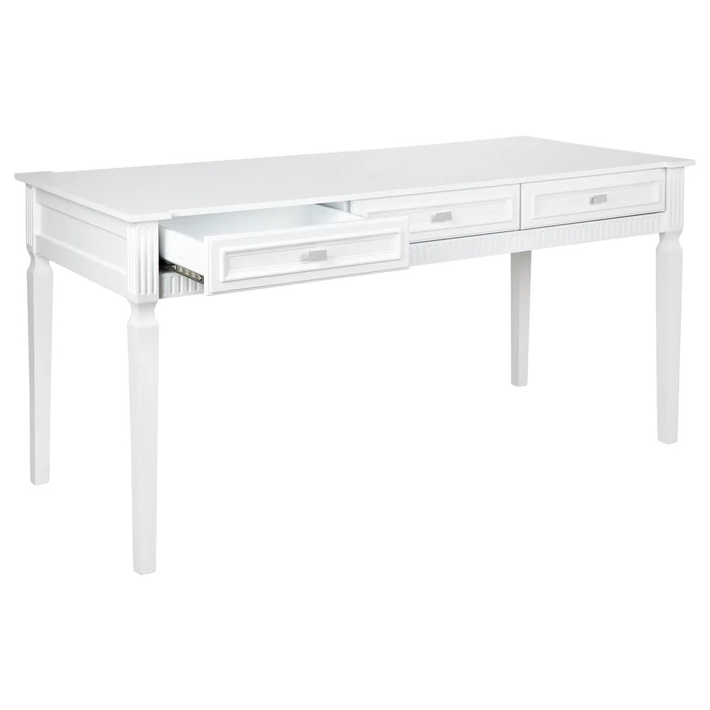 Miami Large Desk White |Hamptons Style Desk