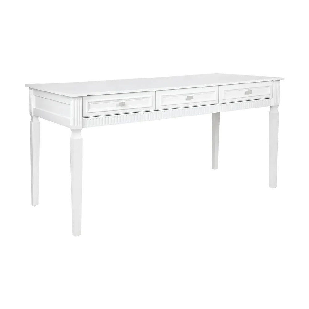 Miami Large Desk White |Hamptons Style Desk