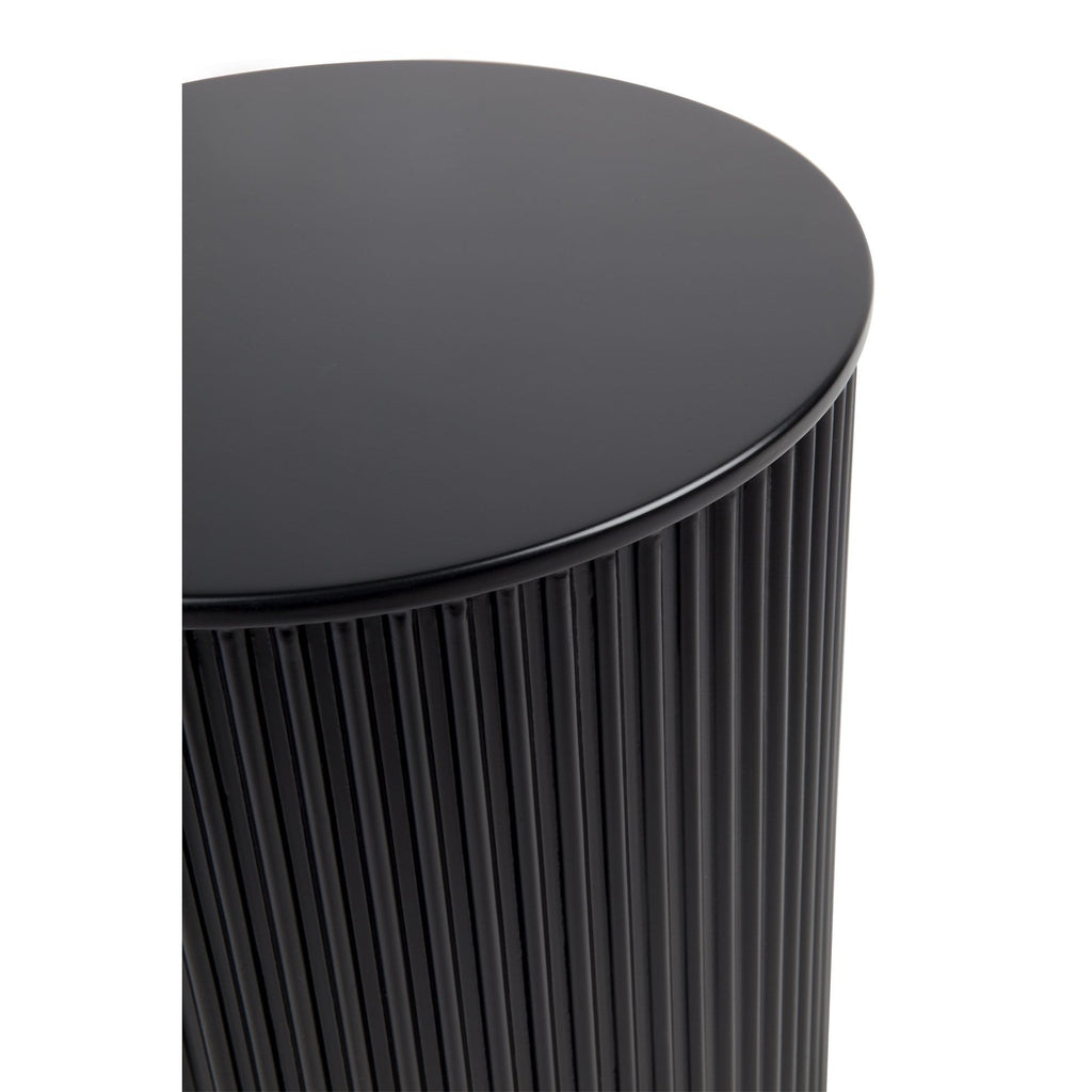 Monaco Black Round Side Table