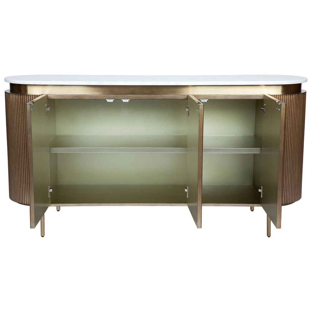 Monte Carlo Buffet - Antique Gold | Art Deco Buffet Cabinet