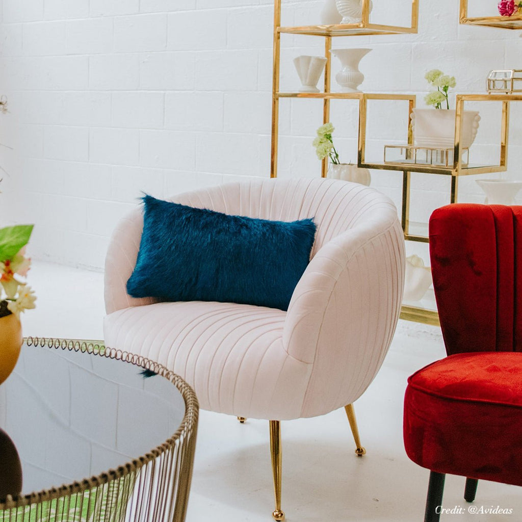 Paris Blush Velvet Armchair | Luxury Furniture Sydney