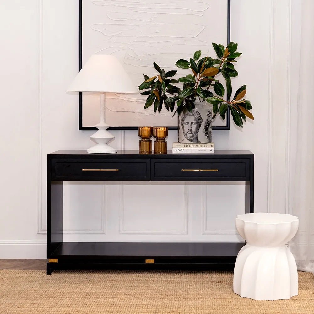 Pearl Black Console Table