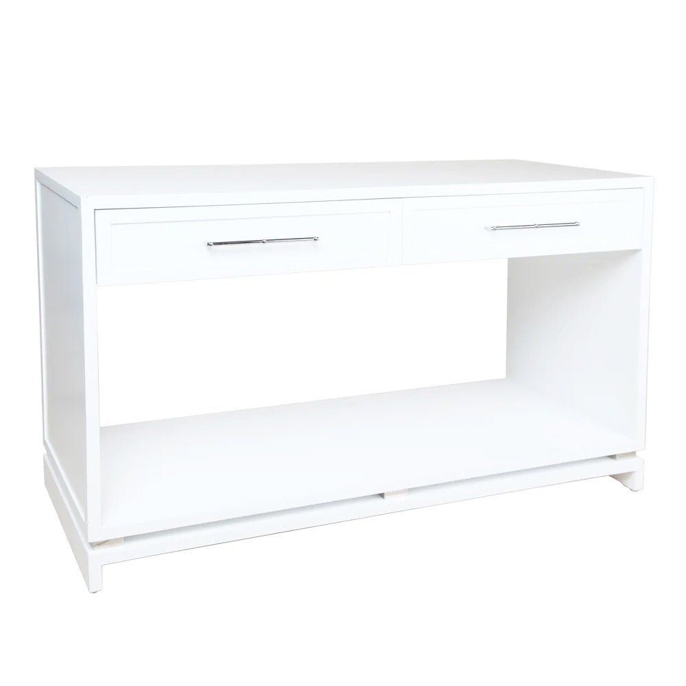 Pearl White Console Table