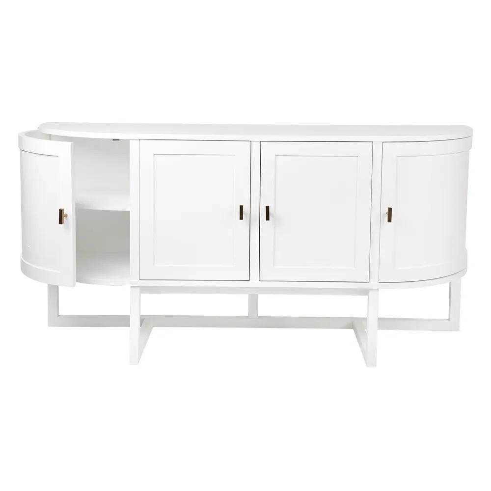 White curved buffet cabinet | Art Deco Furniture