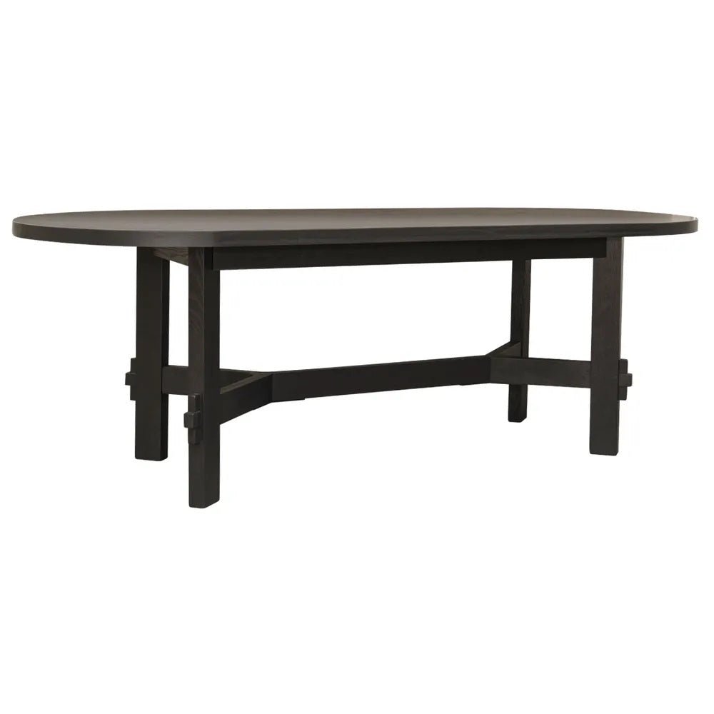 Positano Black Oval Dining Table