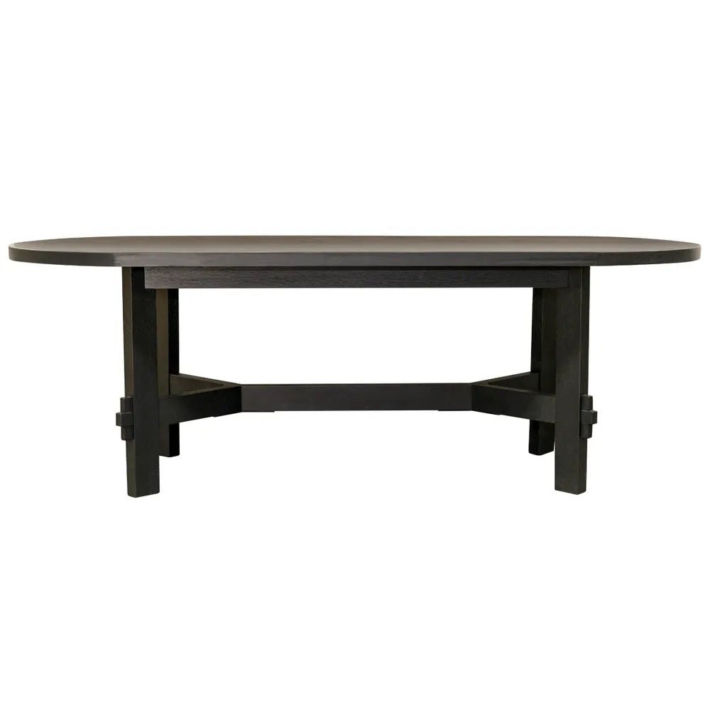 Positano Black Oval Dining Table