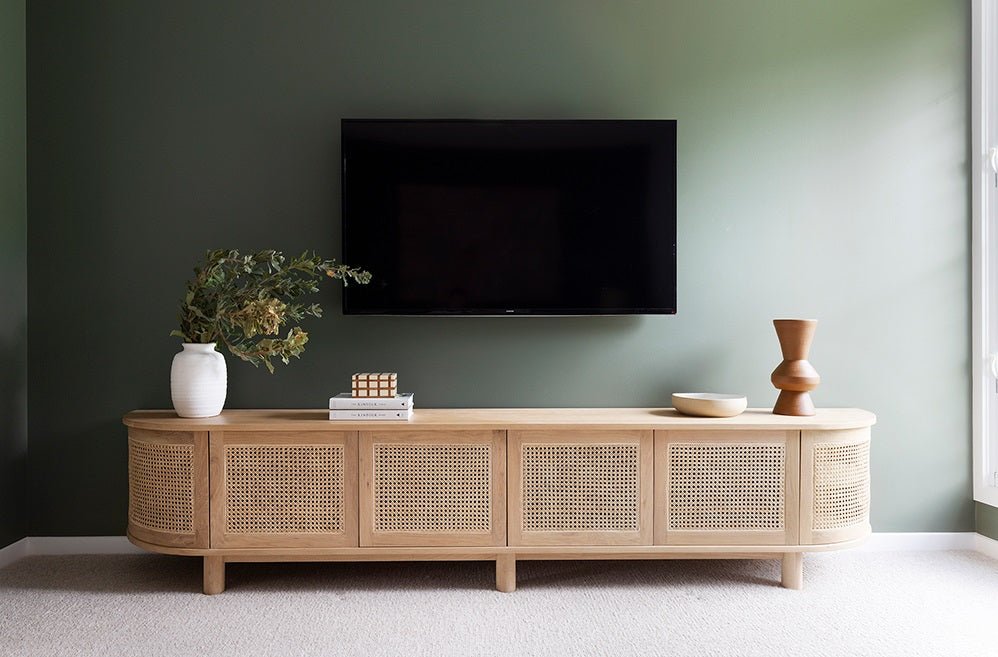 Raffles 6 Door Rattan TV Unit - NaturalRaffles 6 Door Rattan TV Unit - Natural