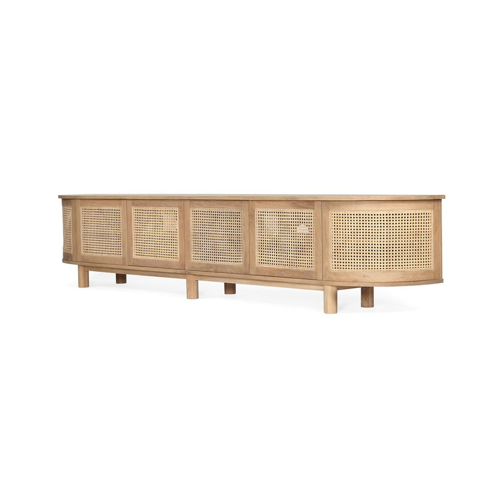 Raffles 6 Door Rattan TV Unit - NaturalRaffles 6 Door Rattan TV Unit - Natural