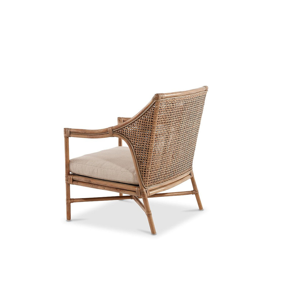 Raffles Rattan Lounge Chair - Mud Grey